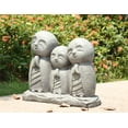 thumbnail image 2 of Statue de Famille Jizo Japonaise Porte-Bonheur Priant, 2 of 4