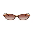 thumbnail image 3 of Gafas de sol ovaladas pequeñas y sexis para mujer, lentes de sol de leopardo marrón a la moda, gafas de sol Retro coloridas para mujer 2024, 3 of 5