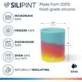 thumbnail image 4 of Silipint 12oz Silicone Rock Glass – Unbreakable Bourbon Glass, BPA Free, Non-Toxic, Freezer, Microwave & Dishwasher Safe – Drink ware for Whiskey, Cocktails, Drippy - Pack of 4, 4 of 5