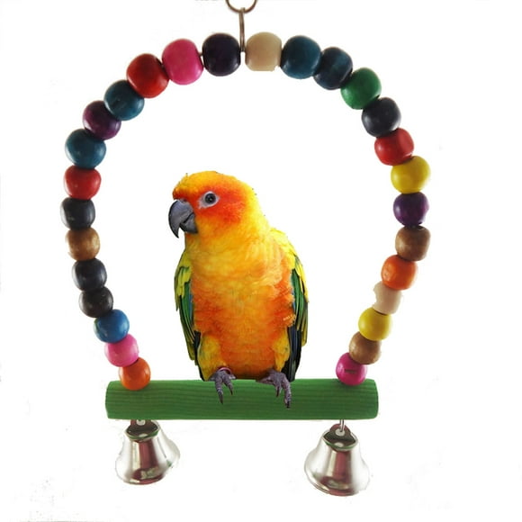 XZNGL Pet Bird Parrot Parakeet Budgie Cockatiel Cage Swing Toys Hanging Toy