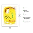 thumbnail image 2 of The Yellow Background (Le Fond Jaune) - Vintage Art Exhibition Poster by Marc Chagall c.1969 - Bamboo Fine Art 290gsm Paper Print (Unframed) 24x32in, 2 of 4