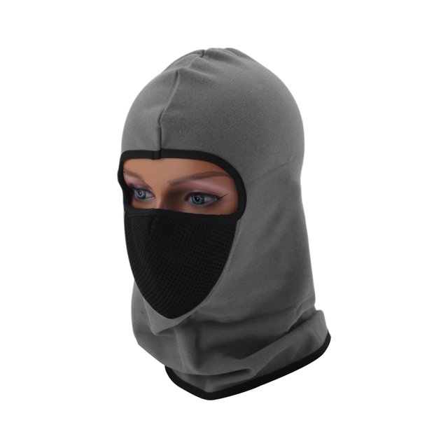 Máscara Facial Todo Incluido de Bargains Únicos Poliéster Panal Mantener Caliente Transpirable Gris Claro 1 Pcs
