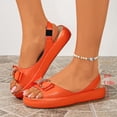 thumbnail image 6 of Samdudou Wedge Sandals for Women Open Toe Slingback Flatform Shoes Elegant Rhinestone Bowknot Embellished Slip On Casual Summer Beach Vacation Everyday Dressy Footwear, 6 of 9