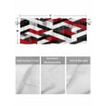 thumbnail image 4 of Valances for Windows Modern Seamless Stitching Rod Pocket Cafe Window Treatments Valance Curtains for Kitchen Bathroom Laundry Basement Windows 42"x12", 4 of 9