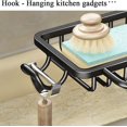 thumbnail image 5 of Faucet Sponge Holder Kitchen Sink Caddy Organizer Over Faucet Hanging Drain Rack (Normal, Silver), 5 of 13