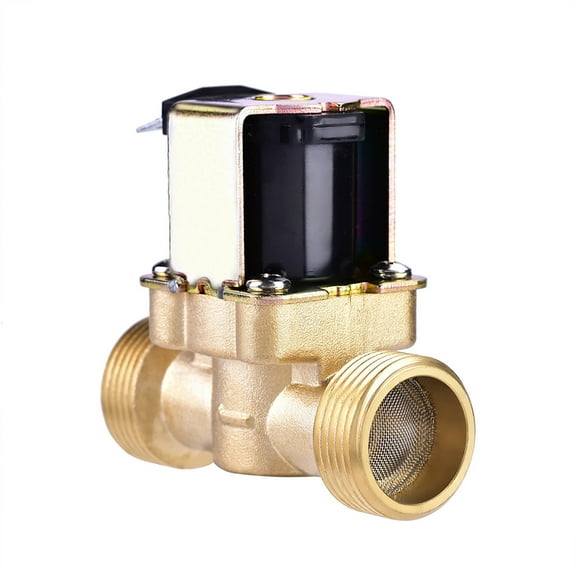 TOP-MAX DN15 1/2" Brass Solenoid Valve One-Way Water Valve DC12V OR DC24V Normally Closed Brass Electric Solenoid