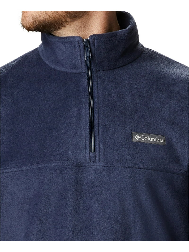Columbia Men's Steens Mountain Quarter Zip Fleece Jacket Blue Size Columbia Men's Steens Mountain Quarter Zip Fleece Jacket Blue Size