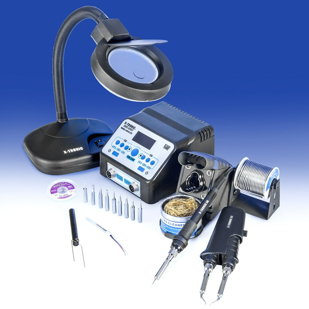XTronic Model 8020XTS DUAL ESD Safe 60 Watt Soldering Station & 60