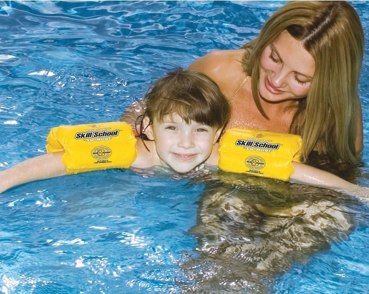 Swimline 2pc Inflatable Children's Swimming Pool Arm Bands - Yellow - 8.5"