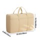 thumbnail image 3 of Bolsa organizadora para almacenamiento de edredones | Bolsa de equipaje de tela no tejida de gran capacidad | 22.83x15.75x9.84 pulgadas | Beige | Organizador para ropa, mantas, prendas de temporada, 3 of 8