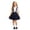 Navy, variant on Girls School Dress Pleated Suspender Uniform Skirts Uniform Jumper for Girls Plain School Skirt with Adjustable & Removable Straps Uniform for Girls (Khaki 110)