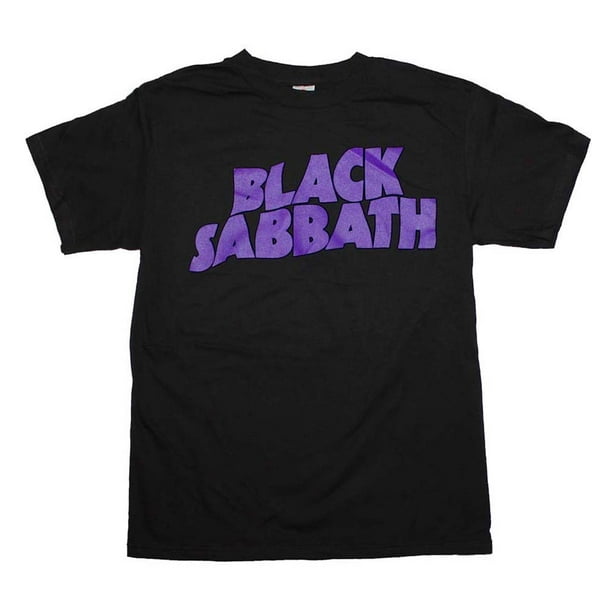 Official Black Sabbath Classic Logo Short Sleeve Black Band Graphic Tee ...
