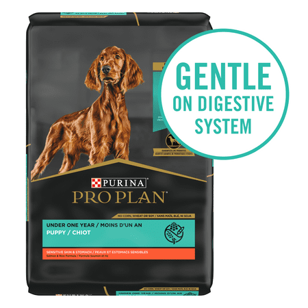 Purina Pro Plan Probiotic, Sensitive Stomach Dry Puppy Food, Sensitive Skin & Stomach Salmon & Rice Formula, 4 lb. Bag