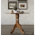 thumbnail image 2 of Home Design Olivia 5-Piece Dining Set, Round Table with 4 Cushioned Chairs, Mid-Century Modern Style, Brown, Gray/Brown, 2 of 12