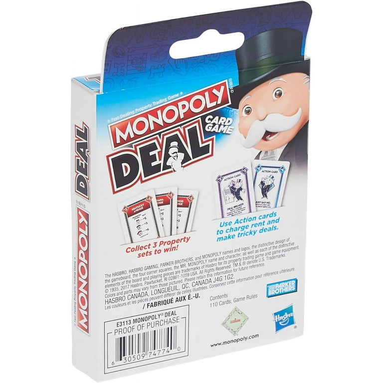 Monopoly Deal - Gioco Di Carte Rapido Per 2-5 Giocatori, Partite Da 15 Minuti, Età 8+