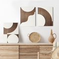 thumbnail image 4 of 3 Packs Wood Wall Decor - Geometry Abstract Modern Home Wood Wall Art Sculpture for Living Room, Bedroom, Office (11.8 x 15.7 x 1.14 inches), 4 of 6