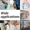 thumbnail image 7 of 1Bag DIY Charm Keychain Wristlet Making Kit Including Silicone & Wood Round Beads Brass Suede Tassels Alloy Split Key Ring & Spring Gate Ring Mixed Color Split Key Ring: 5Pcs/bag, 7 of 7
