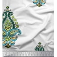 thumbnail image 1 of Soimoi Cotton Duck Fabric Floral & Paisley Block Print Fabric by Yard 42 Inch Wide, 1 of 3
