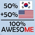 thumbnail image 2 of CafePress - Half Korean Half American Body Suit - Baby Light Bodysuit, Size Newborn - 24 Months, 2 of 4