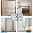 thumbnail image 3 of 10PCS Cabinet Hinge Repairs Plate Kit Stainless Steel Kitchen Cupboard Door Hinge Repairing Brackets with Fixing Screws for Protecting Kitchen Cabinet Furniture Doors, 3 of 6