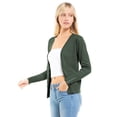 thumbnail image 6 of Made by Olivia Women's Classic Button Down Long Sleeve V-Neck Soft Knit Sweater Cardigan, 6 of 7