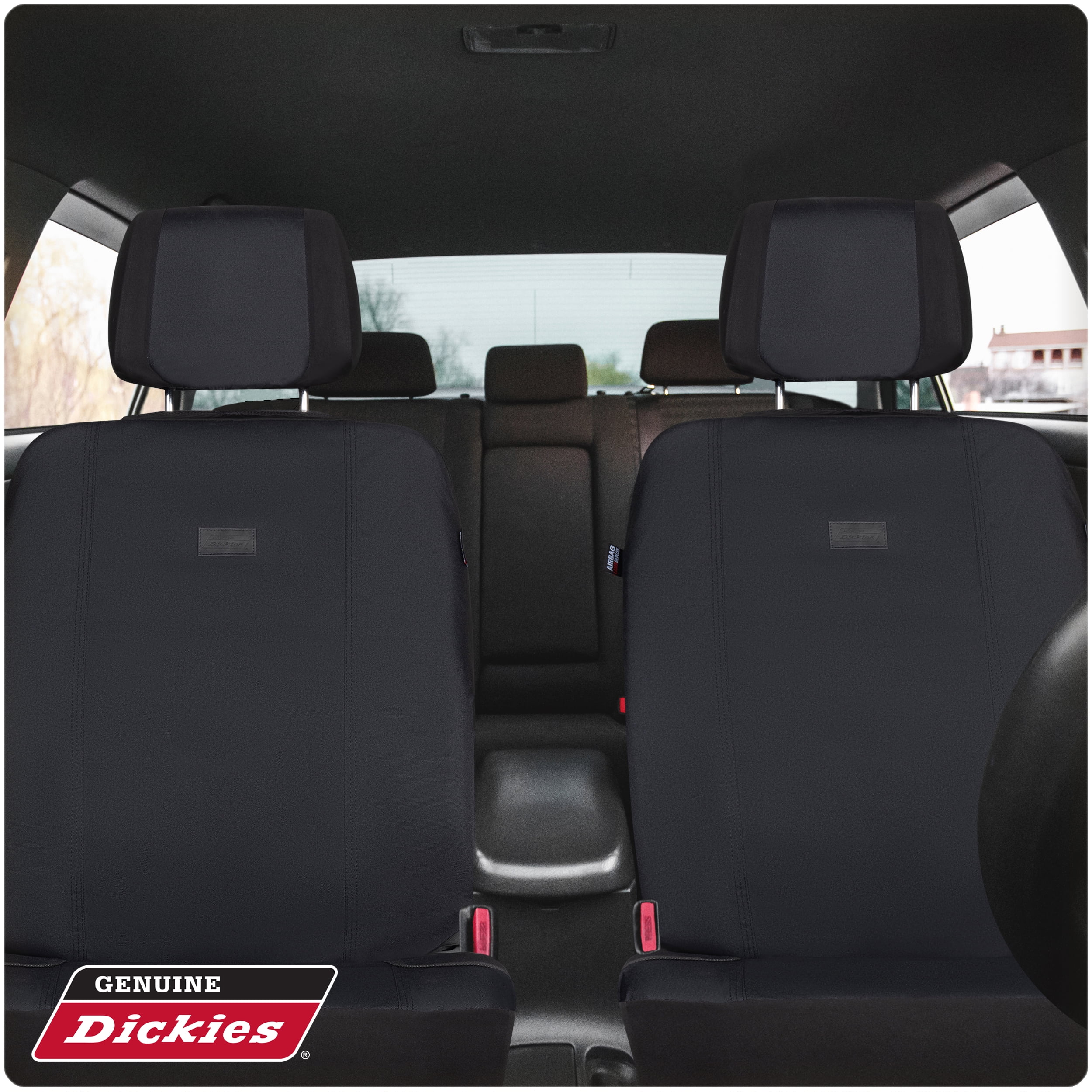 Genuine Dickies 1-Piece Black Pro-Grade Heavy-Duty Truck Seat Cover