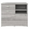 thumbnail image 3 of Hybrid Office Storage Cabinet with Drawers in Platinum Gray - Engineered Wood, 3 of 11