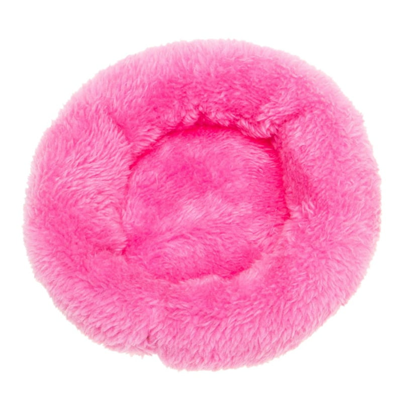 Fymall Pet Winter Warm Sleeping Bed Round Soft Fleece Mat for Small Cats Pet, Size: :8.65"/5.9"