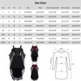 thumbnail image 4 of Halloween Costumes Woman 2025 Stunning Gothic Dresses Plus Size Midi Fashion Long Flare Sleeve Irregular Length Short Sleeve Chiffon Party Dress for Women, 4 of 6
