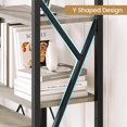 thumbnail image 6 of GAOMON Bookshelf, 5-Tier Large Industrial Bookshelf with Metal Frame, Open Display Shelves, Tall Modern Bookcase for Living Room, Home Office, Study, 6 of 8