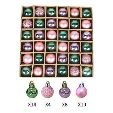 

Christmas Savings 2022! Dvkptbk Christmas Decorations Christmas Tree Pendants Christmas Balls Bright Colored Balls (3cm/36PCS)