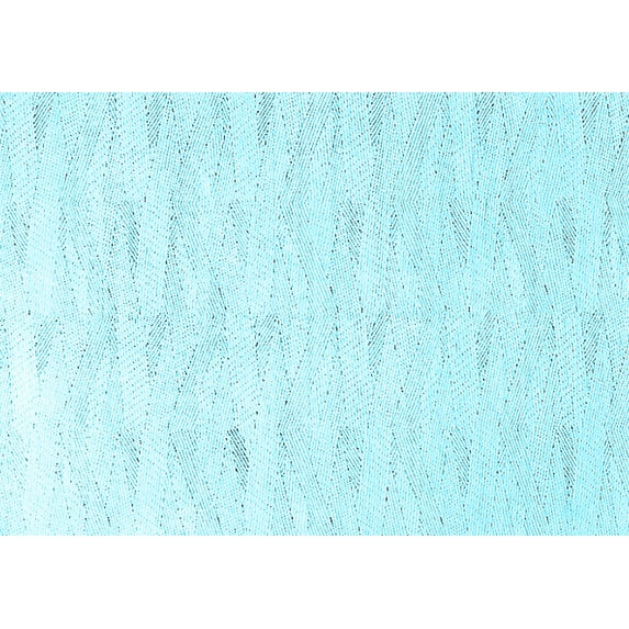 Ahgly Company Indoor Rectangle Solid Light Blue Modern Area Rugs, 8' x 12'