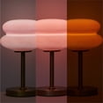 thumbnail image 5 of Mainstays Pink Double Bubble Glass Table Lamp, 12.4" H, 5 of 7