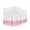 Pink, variant on Blue Striped Wrap Around Bed Skirts for Queen Bed 18" Drop, Bed Skirt with Adjustable Elastic Belt Dust Ruffle Bed Valance for Bedroom Hotel Luxury Modern Farmhouse Stripes Bed Frame Cover