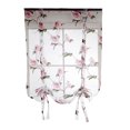 thumbnail image 4 of Cravate de Rideau Courte Rideau de Fenêtre Voile Gaze pour Balcon Salle de Bain Rose, 4 of 8