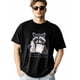 thumbnail image 1 of T-Shirts for Men, Graffiti Raccoon Crew Neck Cotton T-Shirt Men's Short Sleeve, 1 of 8