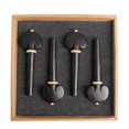 thumbnail image 1 of Musical Instruments Ebony Cello Accessories 4Pcs Fixation Tools For Music Practice In Classic Style, 1 of 4