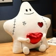 White Small Stuffed PillowCartoon Five Pointed Star Sleeping Hugging