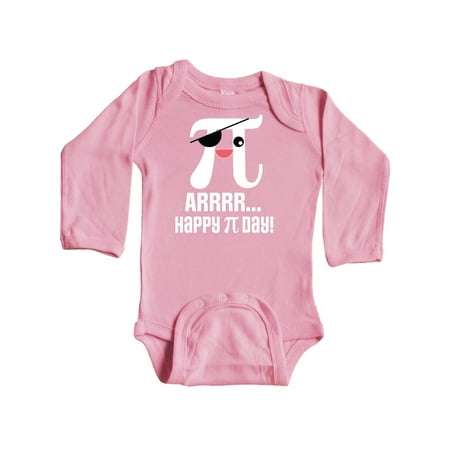 

Inktastic Pi Day Pirate Funny Math Gift Baby Girl Long Sleeve Bodysuit