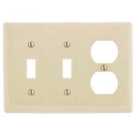 UPC 883778118586 product image for WALLPLATE MIDI TOGGLE 3-GANG/DUPLEX ALMOND | upcitemdb.com