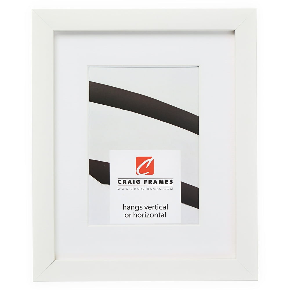 Craig Frames Confetti, 16x20 inch Modern White Picture Frame Matted for