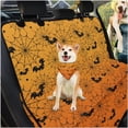 thumbnail image 3 of Pzuqiu Bats Car Seat Cover for Back Seat Sedan Scratchproof and Nonslip Dog Hammock with Classic Triangle Bandana Scarf & Large Capacity Hanging Car Trash Can, 3 of 6