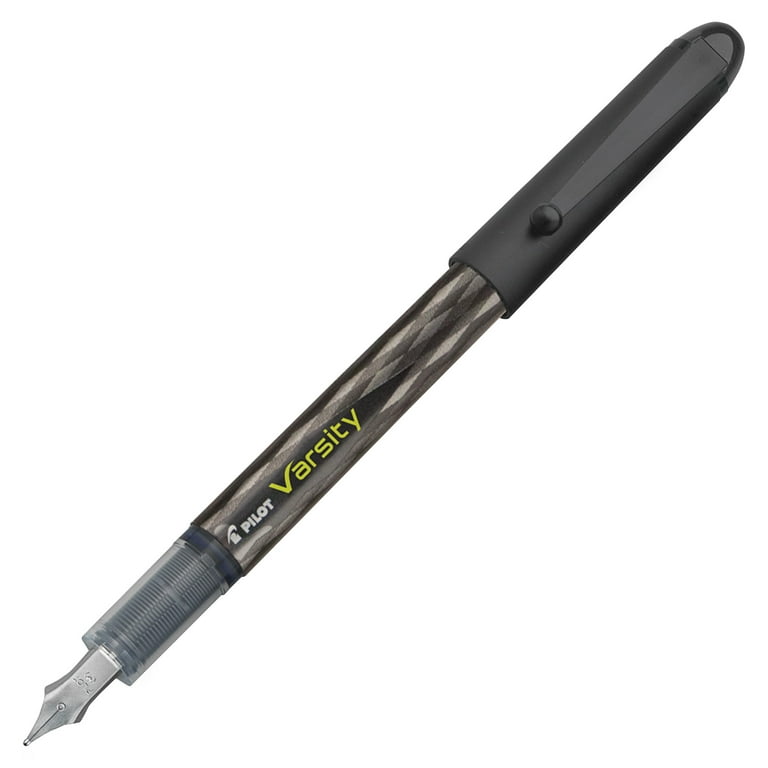 Pilot Varsity Disposable Fountain Pens - Medium Pen Point - Black, Blue, Purple - Black Barrel - 3 / Pack Pilot Varsity Disposable Fountain Pens - Medium Pen Point - Black, Blue, Purple - Black Barrel - 3 / Pack