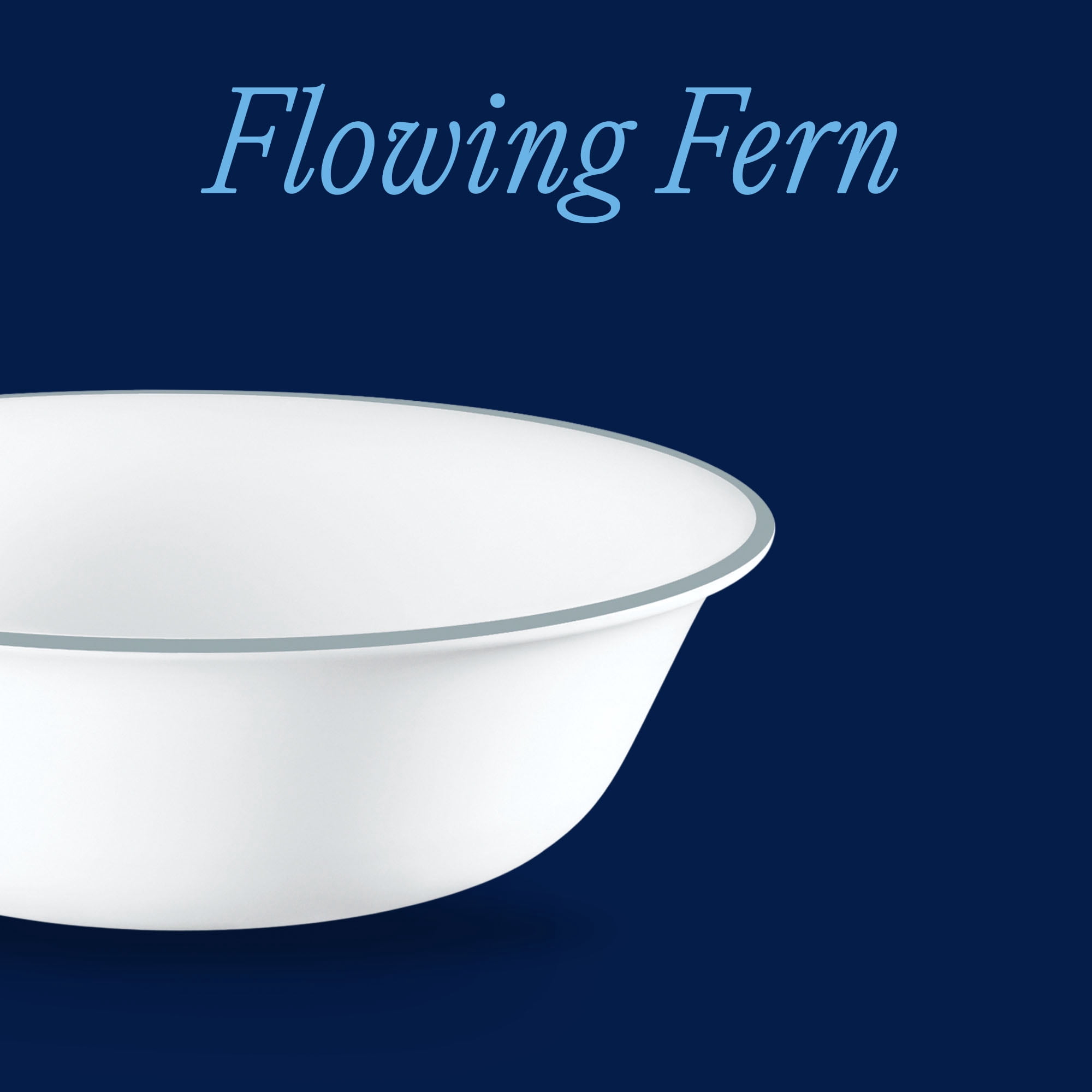 Corelle Flowing Fern 18 oz Glass Cereal/Soup Bowl