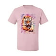thumbnail image 2 of Wild Bobby, Tiger Growling Colorful Trippy Tie Dye Animal Lover Men's Graphic T-Shirt, Light Pink, Large, 2 of 3
