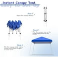 thumbnail image 3 of Canopy Tent, 10X10 FT Pop Up Canopy Outdoor Instant Tent Slant Legs, 3 of 6
