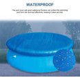 thumbnail image 4 of Round Swimming Pool Cover, Outdoor Protective Cover Ø183 m, Accessory Swimming Pool Cover with Rope Ties, Dustproof, Adaptable to the Size You Want, Blue, 4 of 6