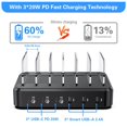 thumbnail image 2 of Estación de carga COSOOS Fast PD USB-C 81W de 6 puertos para iPhone, 2 of 9