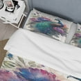 thumbnail image 4 of Designart "Peacock in Floral Splendor I" Animal Bedding Covert Set - Peacock Multicolor Animals Bed Set With 2 Shams, 4 of 6