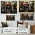 thumbnail image 4 of Designart "Tribes Kalenjin African Warriors" African Tribes Floater Framed Canvas Art Print, 4 of 7